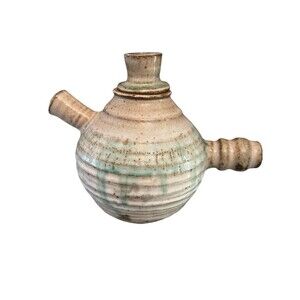 Ceramic Glaze Pottery Pot Jar Bottle Teapot Heavyweight Blue Drip Painted